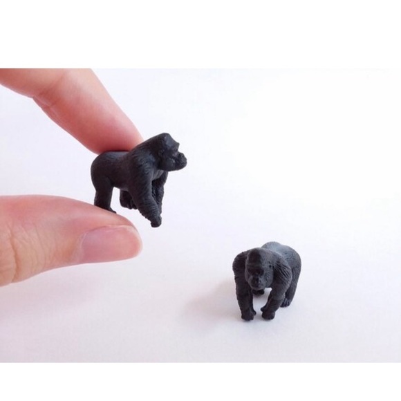 Silverback Gorilla Dangle Earrings - Picture 3 of 5